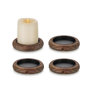 Portavelas Artesanal Ecológico de Madera Real - Diseños Personalizados para Cumpleaños y Navidad, Alta Calidad, Múltiples Tamaños - Product Image 4
