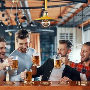 Sous-verres en bois d'acacia pour boissons, antidérapants et isolants pour tasses à café et à thé, verres à vin - Product Image 1