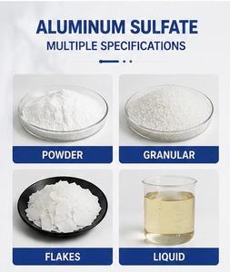 Escamas Blancas de Sulfato de Aluminio con 99% de Pureza, Grado Industrial, Coagulante Químico, 17% para Agua Potable - Product Image 1