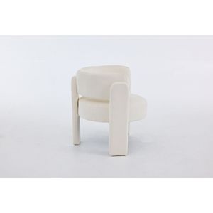 Fauteuil d'appoint contemporain moderne confortable en tissu bouclé, chaise individuelle pour salon, chambre à coucher, fauteuil de loisirs rembourré - Product Image 6