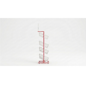 Étagère de supermarché autoportante Vietnam, présentoir polyvalent 0,8 mm, personnalisable, en métal moderne avec revêtement en poudre, pour produits de beauté (panier) - Product Image 4