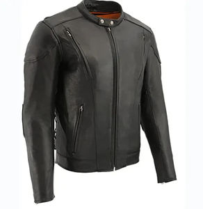 Vestes en cuir pour hommes, de bonne qualité, confortables, à la mode, coupe ajustée, vêtements pour hommes, veste en cuir pour garçons, vente chaude - Product Image 5