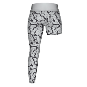 Mallas de sublimación de una pierna hasta la rodilla para baloncesto, leggings deportivos de una sola pierna, capa base para hombre - Product Image 3