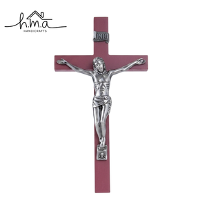 Magnifique Crucifix Art Déco en Acier Inoxydable, Croix Chrétienne Murale, Décoration Religieuse pour Anniversaire, Église et Prière à Domicile - Product Image 2