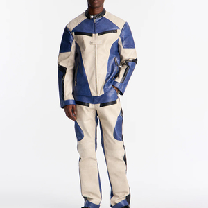Nouveaux pantalons en cuir décontractés pour hommes, automne-hiver, haute qualité, vente en gros, mode, imperméables et écologiques, respirants - Product Image 3