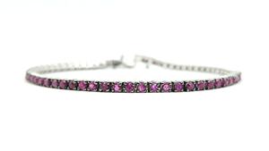 Bracelet tennis fantaisie en diamant noir, argent sterling, cadeau de luxe pour les occasions festives au meilleur prix - Product Image 3