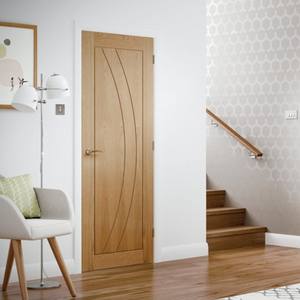 Porte d'entrée en bois massif MDF pour hôtel commercial, insonorisée et isolante thermiquement, avec certificat ISO 9001 - Product Image 1