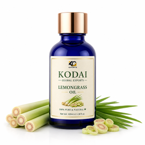 Aceite Esencial de Limoncillo de Tamil Nadu 100% Puro y Natural de Primera Calidad, Destilado al Vapor, para Aromaterapia y Cuidado Facial, Kodai Global Export - Product Image 1