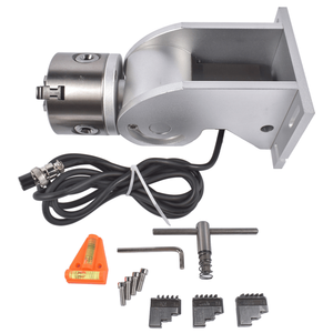 Mandrin rotatif D80 à 360 degrés pour machine à tour, accessoire pour la sculpture et la gravure - Product Image 4