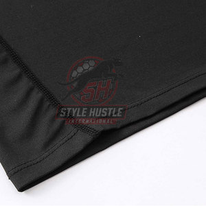 Camiseta de compresión para hombre con logo personalizado al por mayor, manga corta, ropa de gimnasio, camisetas de MMA para hombre - Product Image 5