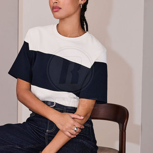 Camiseta Extra Grande Personalizada para Mujer, Informal, de Verano, de Lona, Transpirable, Ligera, Duradera, de Alta Calidad, Hecha en Pakistán - Product Image 4
