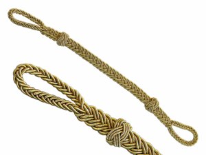 Mützengeflecht Knitted Cap Cord Solid Color Fabric <b>Braided</b> Rope Simple Style Badge <b>Accessory</b> Cord with Metal Hook Custom Color - Product Image 5