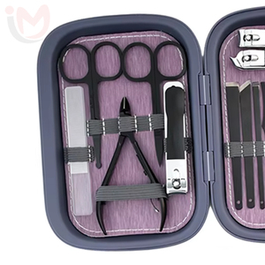Professional Pedicure <b>Kit</b> by Luxurious 9or18Pcs in 1 Stainless Steel <b>Nail</b> Scissors with Black Leather Grooming Clippers Case - Product Image 3