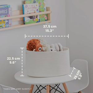 Cesta de Almacenamiento Abierta Tejida de Hierba Natural, Cuerda de Algodón Hecha a Mano, Estilo Moderno, Forro de Paja, Dos Asas, Impermeable, Unisex, Organizador - Product Image 2
