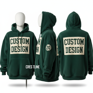 เสื้อฮู้ดดี้สีฟ้าอ่อนแบบสั่งทำพิเศษ ทรงโอเวอร์ไซส์ ผ้าฝ้ายเฟรนช์เทอร์รี่ สวมใส่ได้ทั้งชายและหญิง พร้อมลายปักดาวด้านหน้าและด้านหลัง - Product Image 3