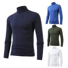 STELLAR Lower Hem Logo Position <b>Men's</b> Athletic Patchwork Long Sleeve <b>Turtle</b>-<b>Neck</b> T-Shirt Breathable Corduroy Spandex/Polyester - Product Image 3
