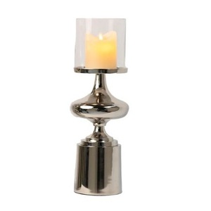 Stylish Nordic Luxury Metal & Glass <b>Hurricane</b> Candle Holder New Design Wedding Decorative Candle Stand for Christmas - Product Image 5