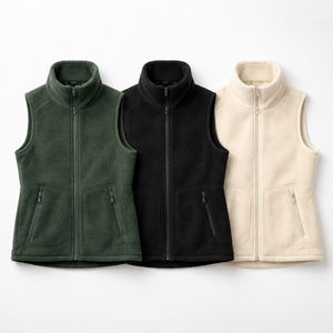 Gilet en polaire à poils longs pour femme en gros - Options personnalisées disponibles directement du fabricant - Product Image 5
