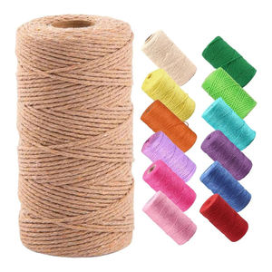 Corde en jute robuste – Cordon torsadé en fibre naturelle pour le jardinage, l'aménagement paysager, la décoration et les applications d'emballage - Product Image 1
