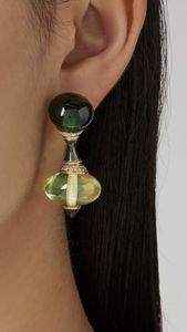 Accesorios para Mujer, Joyería Permanente, Pendientes Colgantes Geométricos de Resina Colorida Retro para Mujeres y Niñas - Product Image 4