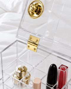 Modern Luxury Acrylic Cosmetic Cabinet Drawer Storage Solution Custom Color for Design for Shopping Malls Tidy Elegant - Product Image 5