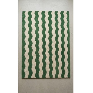 Tapis et carpettes décoratifs tuftés à la main en laine avec support stable pour un style de sol moderne - Product Image 1