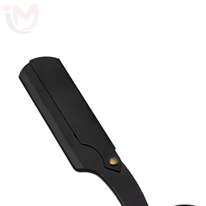 Rasoir de sécurité classique en acier inoxydable de haute qualité avec poignée ergonomique, lame unique remplaçable pour le rasage du visage, des sourcils et de la barbe - Product Image 2