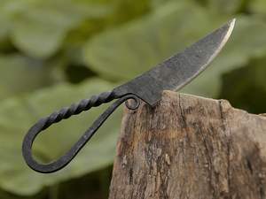 Couteau de poche celtique forgé à la main par des artisans vikings, lame en acier inoxydable, qualité industrielle, pour chauffeurs de camion, collection d'art vintage - Product Image 3