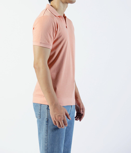 เสื้อโปโลบล็อกสีแบบกำหนดเองสำหรับผู้ชาย ผ้าฝ้าย 100% ทรงหลวม แขนสั้น พิมพ์โลโก้แบบ DTF ตามสั่ง เสื้อโปโลฮิปฮอปสำหรับผู้ชาย - Product Image 5