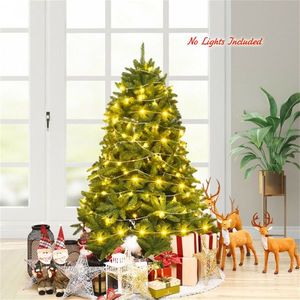 Albero di Natale Artificiale Pre-Illuminato da 150 cm, 600 Punte Realistiche in PVC, Design a Cerniera, Robusto Supporto in Metallo, 300 cm da Tavolo per Uso Festivo - Product Image 2