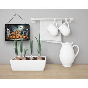 Chow Chow Spooky Halloween Wall Hanging New Multicolor Aluminum Metal <b>Sign</b> for Kitchen Bar <b>Bathroom</b> Home Decor 8HX12W - Product Image 3
