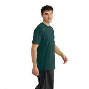 Camiseta de Cuello Redondo para Hombre, Mezcla de Algodón Suave, Corte Atlético, Lisa y con Logotipo, Camiseta Básica Triblend - Product Image 5