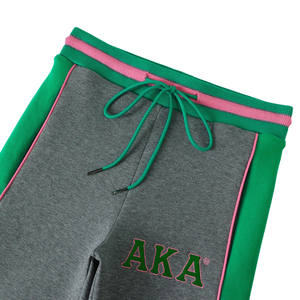กางเกงวอร์ม AKA Air Tech Fleece สำหรับผู้หญิง สีเทาเขียว กางเกงจ็อกเกอร์สำหรับออกกำลังกาย เนื้อผ้านุ่ม สวมใส่สบาย สีเทาเขียว - Product Image 4