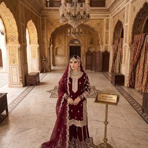 Premium Heavy Silk <b>Sequins</b> Embroidered Ready To Wear <b>Top</b> With Chinon Bottom And Dupatta Wholesale Rate By Royal Export - Product Image 4