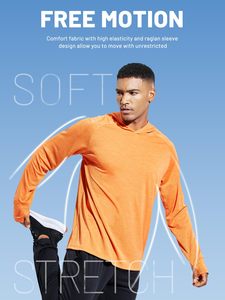 High-Elasticity Men's Performance Fishing Sun Shirt UPF 50+ Hooded Quick-Dry Outdoor Wear Breathable Cooling Fabric <b>Thumb</b> <b>Holes</b> - Product Image 6