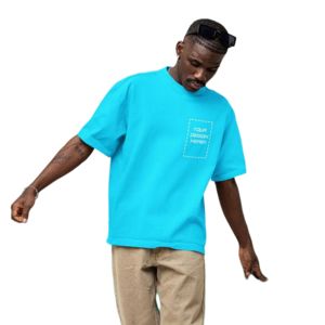 T-shirt personnalisé avec logo imprimé, haute qualité, 100% coton, grandes tailles, t-shirts blancs Pro Club, streetwear surdimensionné pour hommes - Product Image 3