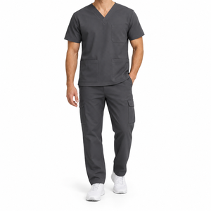 Tenue d'infirmière tissée pour les environnements hospitaliers et cliniques – Ensemble de travail avec haut et bas - Product Image 1