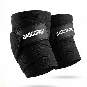 Bandes de compression pour coudes de musculation à haute résistance, personnalisables avec logo, pour entraînement en salle de sport et développé couché - Product Image 1