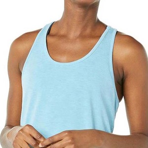 Wholesale High Quality Custom Logo Women's Gym Tank <b>Top</b> Womens High-Neck Premium Breathable Fitness Sports Round Tank <b>Top</b> women - Product Image 5