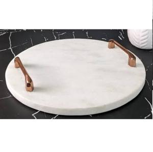 Bandejas de Servir de Mármol de Primera Calidad, Bandeja para Servir Alimentos de Primera Calidad, Decoración de Mesa para el Hogar y Hoteles, Bandeja Única - Product Image 5