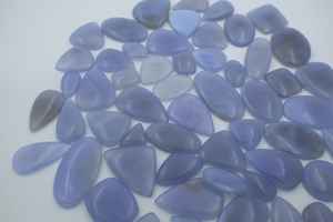 2025 Factory Price Natural Blue Chalcedony Cabochon Mixed Shape Loose Crystal Gemstones Hot Sale Jewelry Making Direct Jaipur - Product Image 3