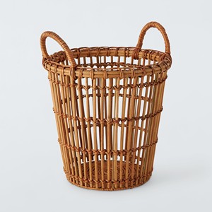 Cestas de lavandería de ratán, cestas redondas de mimbre estilo boho con asas laterales, la mejor opción para el almacenamiento esencial del hogar. - Product Image 2