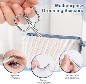 Tijeras para Cutículas de Primera Calidad, Multiusos, de Acero Inoxidable con Hojas Curvas - Tijeras de Manicura para Arte de Uñas, Duraderas para Adolescentes - Product Image 6
