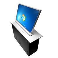 Mécanisme de levage motorisé pour écran LCD de bureau dissimulé de 15,6 pouces, mécanisme de levage pour écran LCD pour système de conférence sans papier