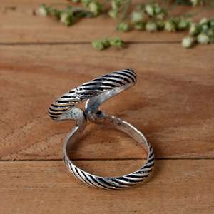 SHYAM JEWELRS Handmade Sterling Silver <b>Open</b> Band Arthritis <b>Ring</b> DIP/PIP Support Band Unisex Luxury Statement Jewelry - Product Image 2
