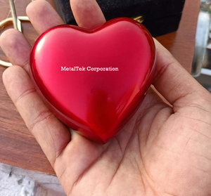 Heart Shaped Mini Urn Elegant <b>Keepsake</b> <b>for</b> <b>Ashes</b> Durable Metal Handmade Design Perfect Sympathy Gift <b>for</b> Memorial Decoratives - Product Image 5