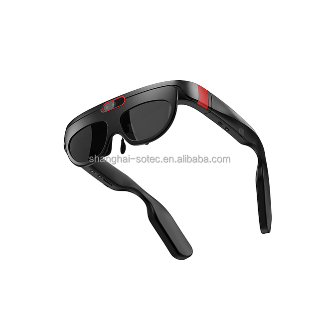 AI-Powered Industrial AR Glasses Binocular Waveguide Dual-eye Diffractive Technology 854x480P HD Display 60Hz Refresh Rate