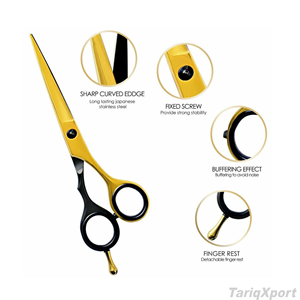 Tijeras de Barbero Profesionales de Alta Calidad, Acero Inoxidable 4Cr13, para Diestros, Plegables, Ligeras, para Corte de Cabello Personalizado - Product Image 6