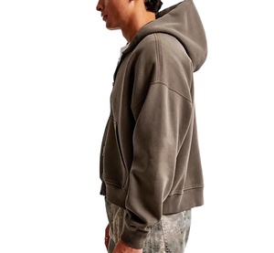 Sudadera con Capucha Personalizada, 100% Algodón, Gruesa, 400-450 Gsm, Antiarrugas, de Alta Calidad, Estilo Urbano, para Hombre, Corte Holgado, Invierno - Product Image 4