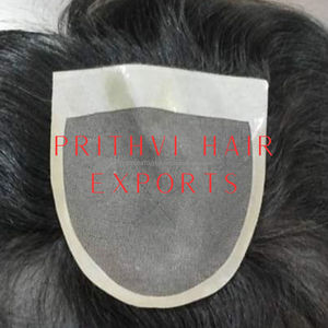 Premium Remy Balayage Blonde para Ombre Blonde Human Hair Topper con Swiss Lace 5X5 5X6-Toupee Extension - Product Image 4